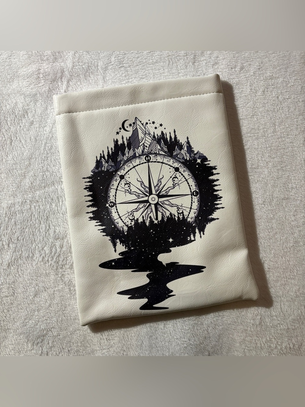 Book Sleeve - Graphic Compass Design